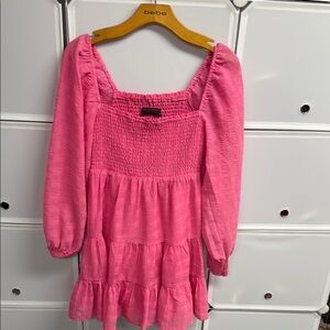 Urban Outfitters Pink Smocked Top